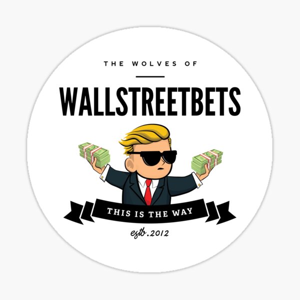 Item preview, The Wolves of Wallstreetbets designed and sold by DesignsByER.