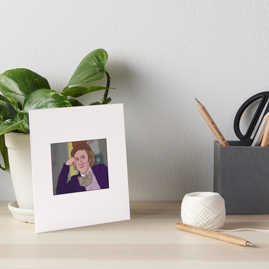 "Gene Wilder Meme "You Must Be New Here" Sticker" Art Board Print for