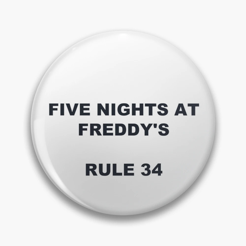 Button for Sale mit Fünf Nächte in Freddys Regel 34 von rideroffice |  Redbubble