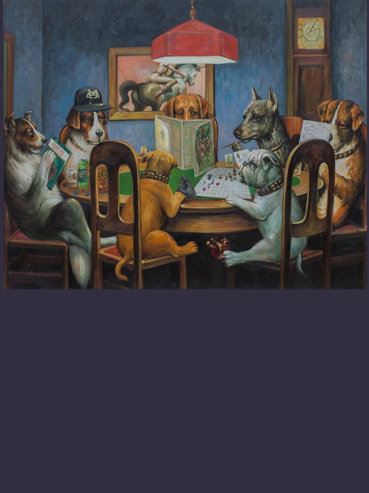 Dogs Playing D&D by monochrom