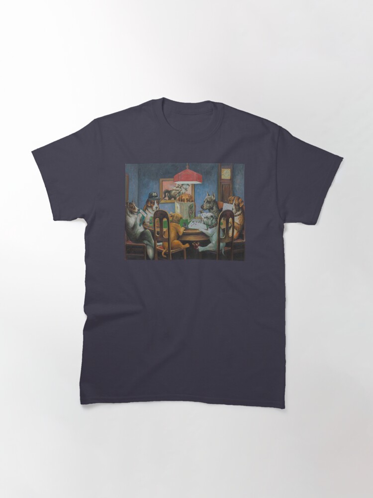 Alternate view of Dogs Playing D&D Classic T-Shirt