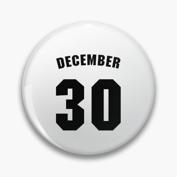 Artikelvorschau, Geburtsdatum 30. Dezember Geburtstagsgeschenk Sportdesign entworfen und verkauft von Panya-Design.