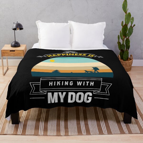 Item preview, Happiness Is A Day Spent Hiking With My Dog designed and sold by OutLoudDesigns.