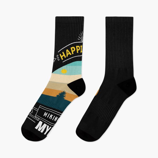 Item preview, Happiness Is A Day Spent Hiking With My Dog designed and sold by OutLoudDesigns.