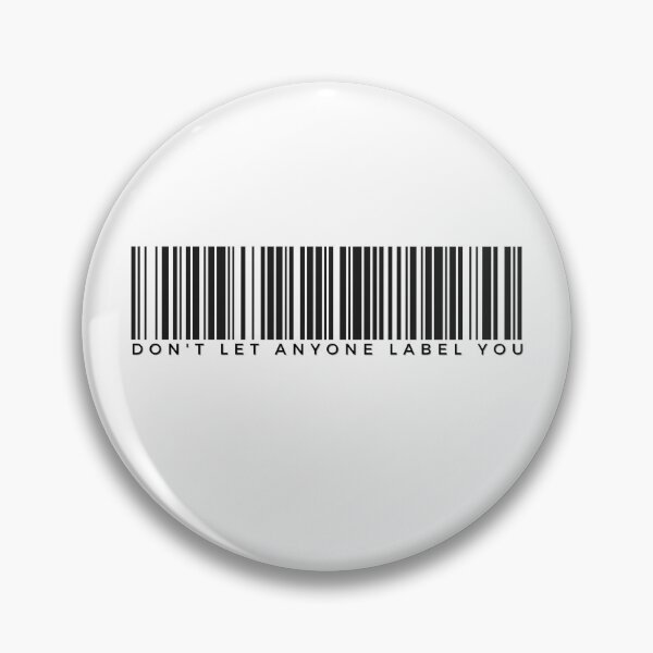 Aperçu de l'œuvre Ne laissez personne vous étiqueter avec un code-barres créée et vendue par PompettiDesigns.