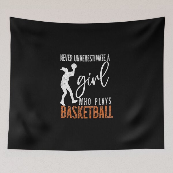 Item preview, Never Underestimate A Girl Who Plays Basketball Classic T-Shirt designed and sold by madeleinem48.
