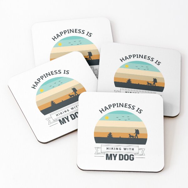 Item preview, Happiness Is A Day Spent Hiking With My Dog designed and sold by OutLoudDesigns.