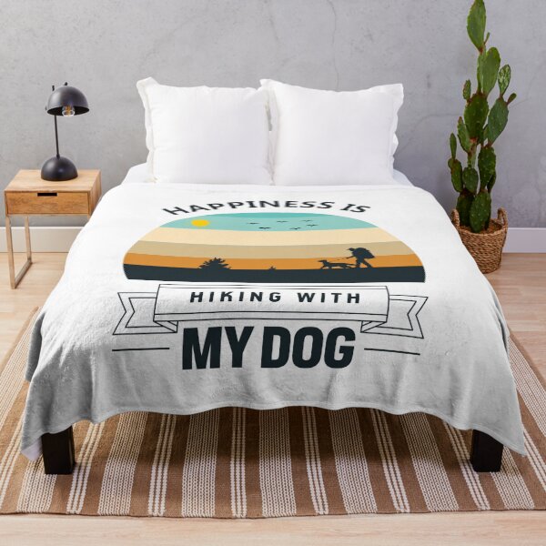Item preview, Happiness Is A Day Spent Hiking With My Dog designed and sold by OutLoudDesigns.