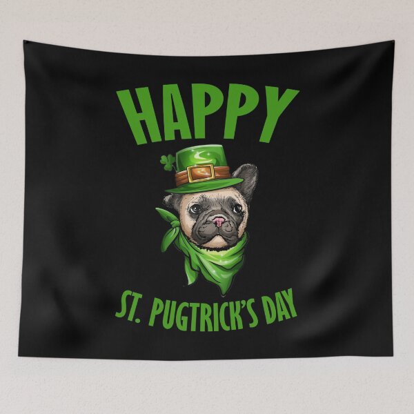 Item preview, Happy St. Pugtrick's day Pug Leprechaun St Patricks Day Dog Irish Shamrock designed and sold by Urlan.