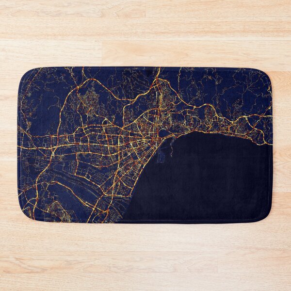 Item preview, Malaga, Andalusia, Spain Map  - City At Night designed and sold by deMAP.