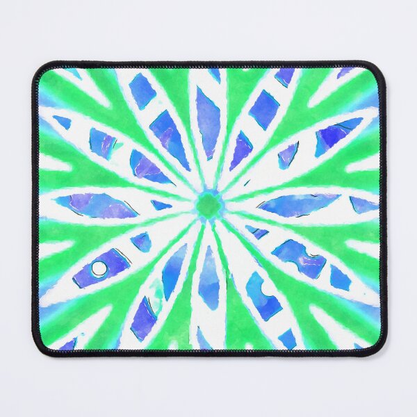 Item preview, Blue, green, and white flower graphic  designed and sold by BJG1966.