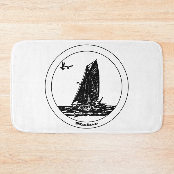 Item preview, Maine - Gaff Rigged Cutter, Wooden Sailboat Sailing in Maine designed and sold by CHBB.
