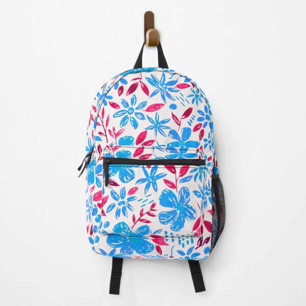 Item preview, Watercolor Floral Blue Red designed and sold by pear-la.