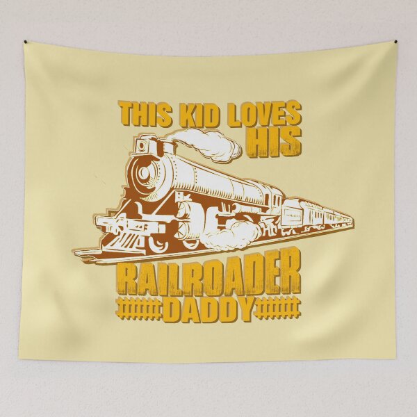 Item preview, This Kid Loves His Railroader Daddy Steam Train Engine Locomotive for Son of Railroader designed and sold by TheTrainRoom.