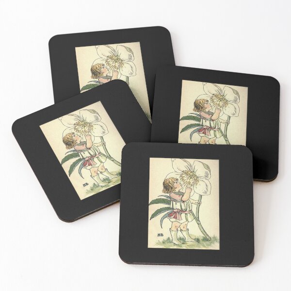 Item preview, Vintage Flower Girl, Christmas Rose - 1901 Book Illustration designed and sold by MountMercantile.