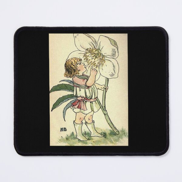 Item preview, Vintage Flower Girl, Christmas Rose - 1901 Book Illustration designed and sold by MountMercantile.