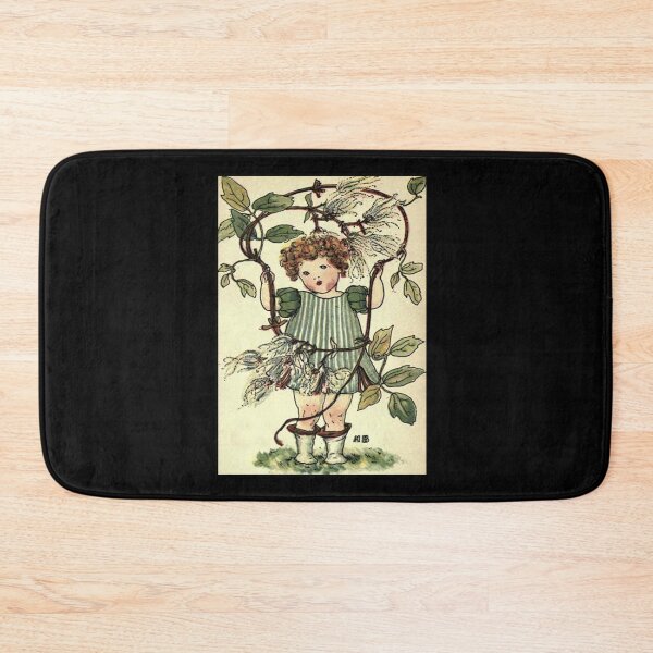 Item preview, Vintage Flower Girl, Clamatis - 1901 Book Illustration designed and sold by MountMercantile.