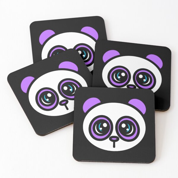 Item preview, Purple Panda Head - 1000Pandas by Amanda Roos designed and sold by Amanda Roos.