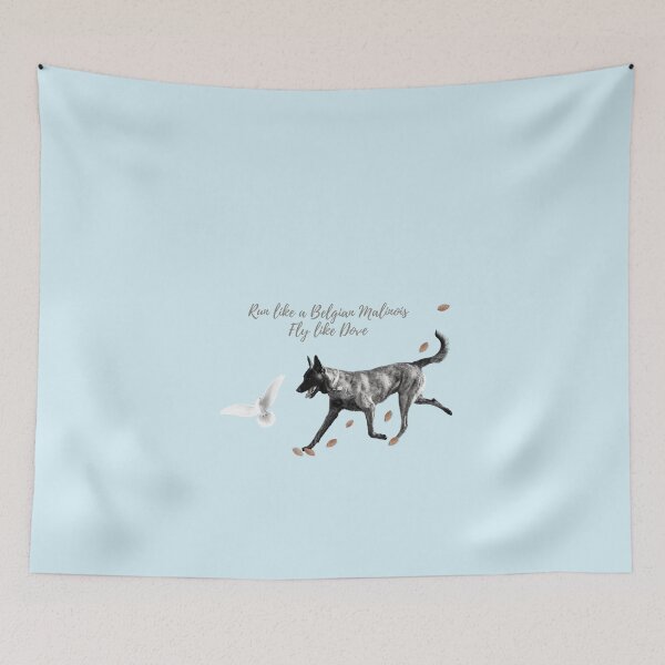 Item preview, Run Like Belgian Malinois Fly Like Dove Tshirts, mugs, backpacks designed and sold by PoeticWorld1.