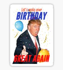 Birthday Trump Sticker