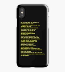 The Tragedy of Darth Plagueis the Wise iPhone Case