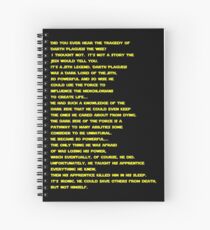 The Tragedy of Darth Plagueis the Wise Spiral Notebook