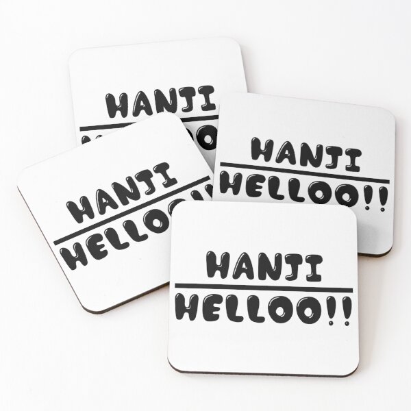 Item preview, Hanji Hello text art design. designed and sold by Smarty Kashish.