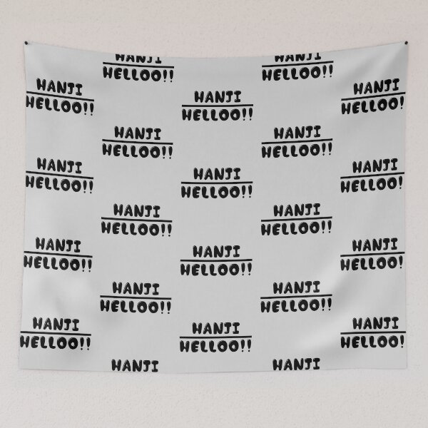 Item preview, Hanji Hello text art design. designed and sold by Smarty Kashish.