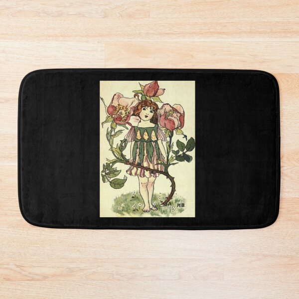 Item preview, Vintage Flower Girl, Dog Rose - 1901 Book Illustration designed and sold by MountMercantile.