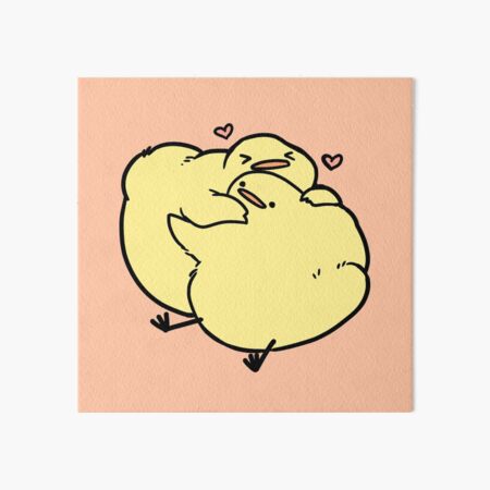 Hug Birdblob Art Board Print