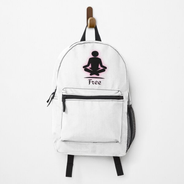 Item preview, Mediating Figure Levitating with Pink Aura and the word “Free” as a Foundational Mantra Underneath designed and sold by Christopher  Lloyd.