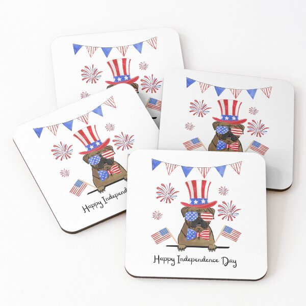 Item preview, America dog Happy Independence Day July 4th designed and sold by atevern.