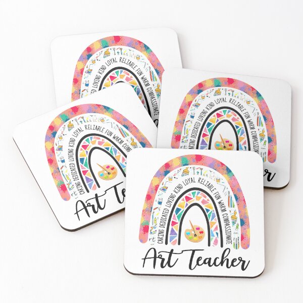 Item preview, Art Teacher Rainbow Caring Dedicated Loving Vintage designed and sold by PrincessBrogan.