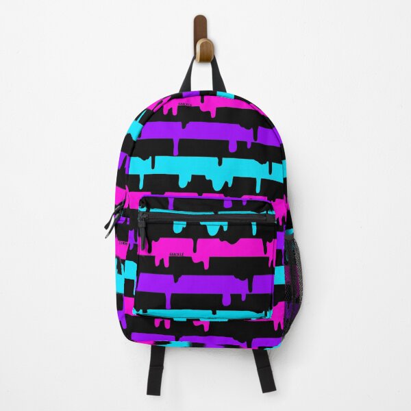 Item preview, Pink Purple and Blue Drippy Stripes designed and sold by JanGrackle.