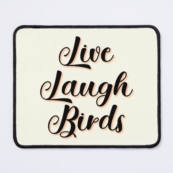 Item preview, Live Laugh Birds - Colorful Retro Typography | Funny Birds Memes designed and sold by Delandor.