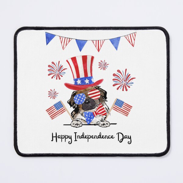 Item preview, America dog Happy Independence Day July 4th designed and sold by atevern.