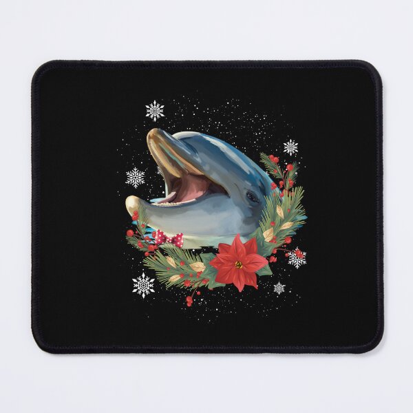 Item preview, Laughing Dolphin Sea Animal Flowers Christmas designed and sold by Barnissim.