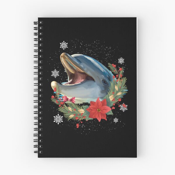 Item preview, Laughing Dolphin Sea Animal Flowers Christmas designed and sold by Barnissim.