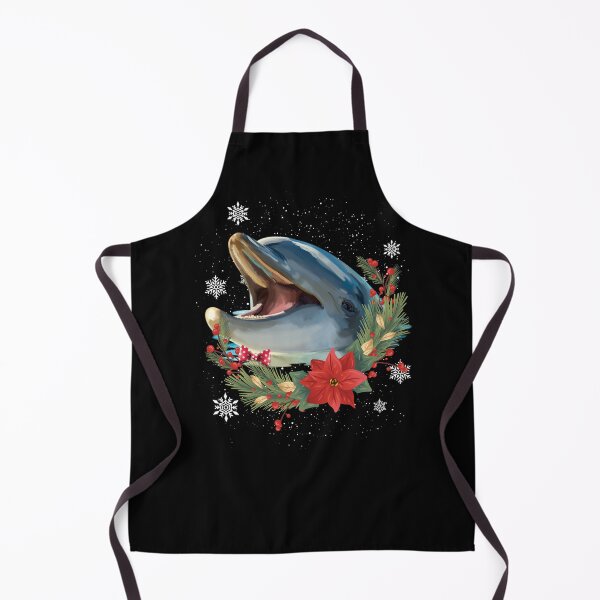 Item preview, Laughing Dolphin Sea Animal Flowers Christmas designed and sold by Barnissim.
