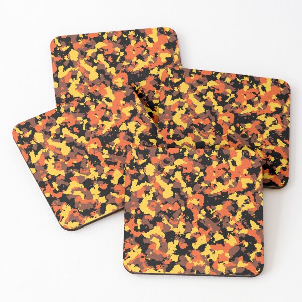 Aperçu de l'œuvre Camouflage orange créée et vendue par Tshirtstory.