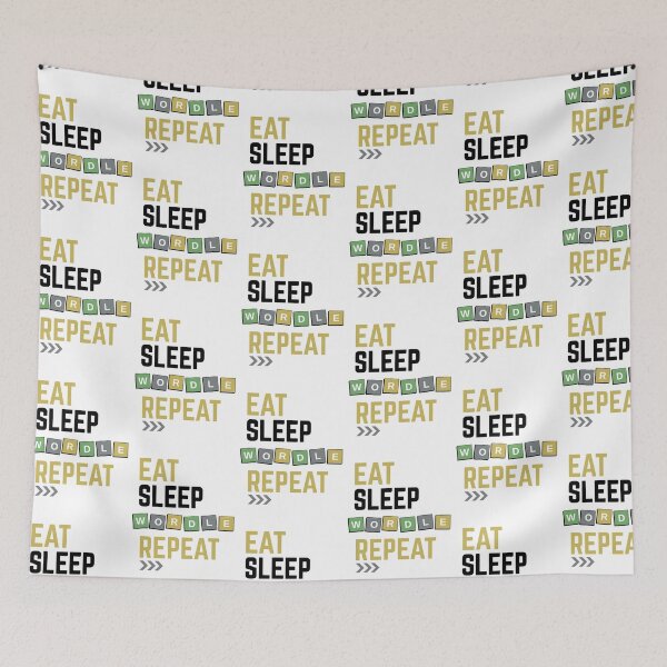 Item preview, Eat Sleep Wordle designed and sold by SweetThreads79.
