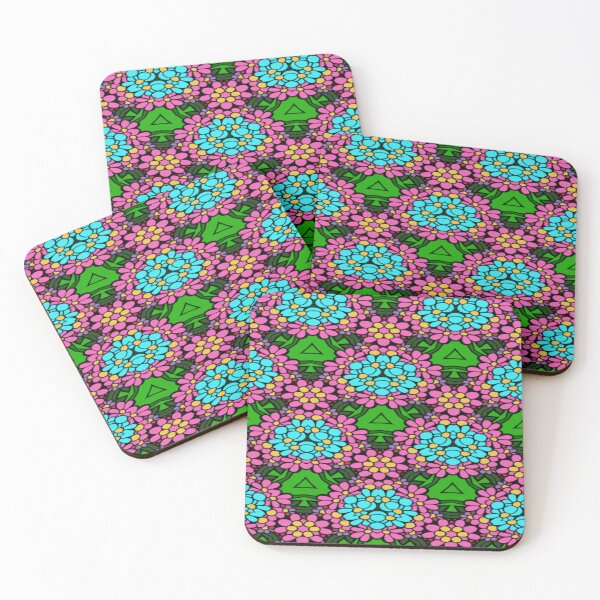 Artikelvorschau, Rosa und blaue Blumensträuße entworfen und verkauft von Crochetamommy.
