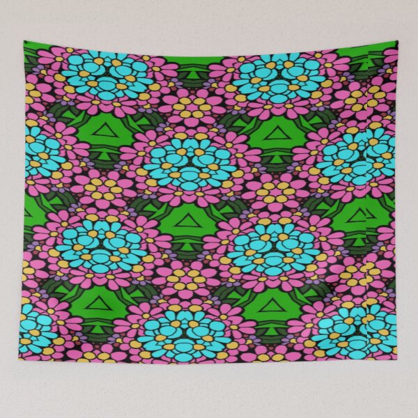 Artikelvorschau, Rosa und blaue Blumensträuße entworfen und verkauft von Crochetamommy.