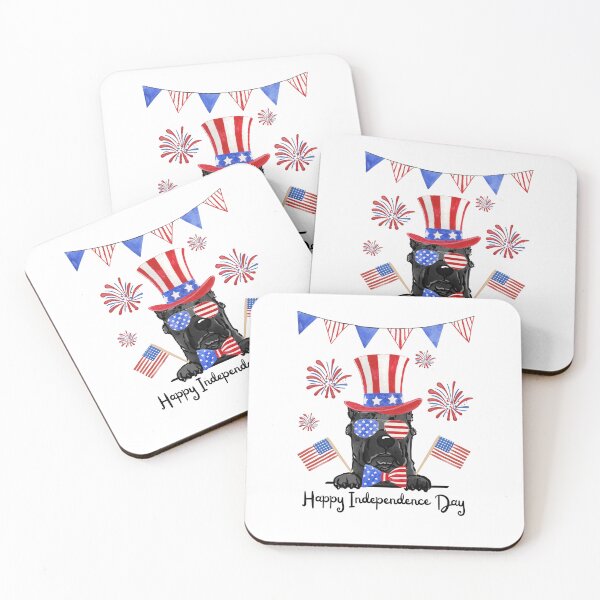 Item preview, America dog Happy Independence Day July 4th designed and sold by atevern.