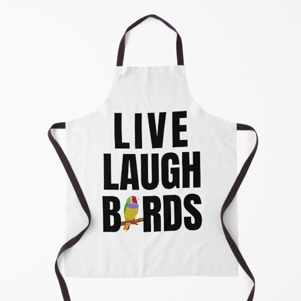 Item preview, Live Laugh Birds - Black White Retro Typography | Funny Birds Meme designed and sold by Delandor.