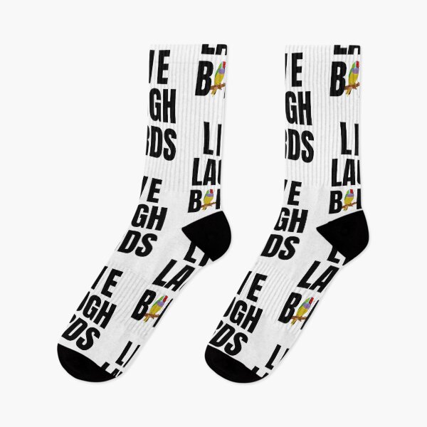 Item preview, Live Laugh Birds - Black White Retro Typography | Funny Birds Meme designed and sold by Delandor.