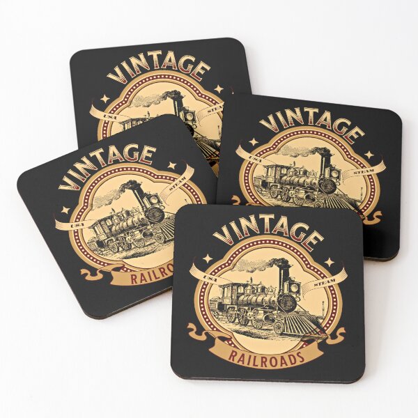 Item preview, Vintage Railroads Historic Old Steam Engine Train for Railroad Enthusiast  designed and sold by TheTrainRoom.