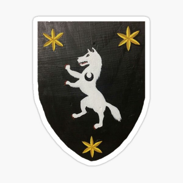 Wolf Coat of Arms (Scottish Family Crest) Sticker