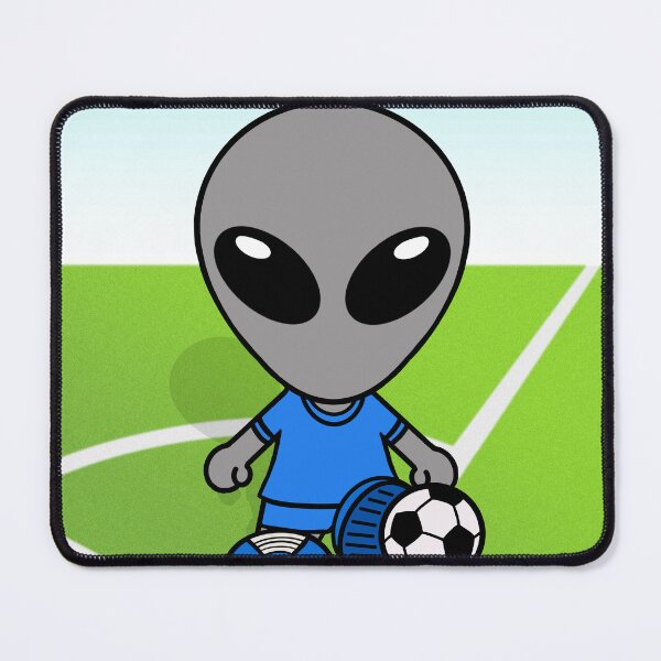 Item preview, Alien Playing Football / Soccer   designed and sold by SpaceAlienTees.