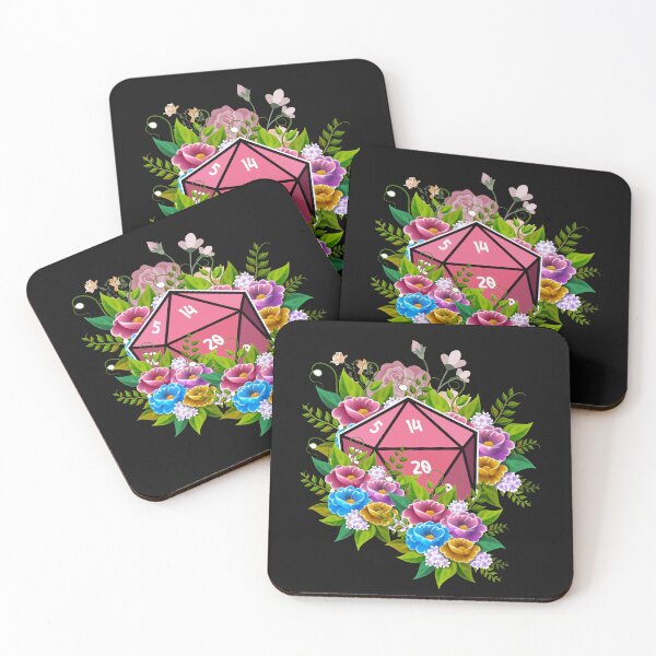 Item preview, Plant Lovers Polyhedral D20 Dice, for plant flower lovers designed and sold by fatydesignspace.